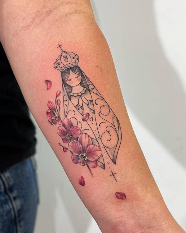 43 Tatuagens de Nossa Senhora Aparecida – Tá Chique